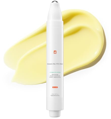 TOSOWOONG Vita Clinic Crema Occhi Vitamine per Linee Sottili e Borse | 5% Arbutina, 2% Niacinamide, Acido Ialuronico, Glutatione, Olivello Spinoso, Occhiaie, Idratante, K-Beauty, 15 ml