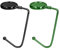 kwmobile 2X Tisch Handtaschenhalter Haken - Antirutsch Taschenhaken Halterung Handtaschen - Taschenaufhänger Halter in Dunkelgrün Schwarz