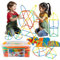 xwin sportseries 1000+ PCS STEM Building Straws Construction Toy Set – Creative Educational Kit for Kids Ages 3+ – Colourful Connectors, Storage Box, Wheels learning Toy for Boys & Girls Age 3+