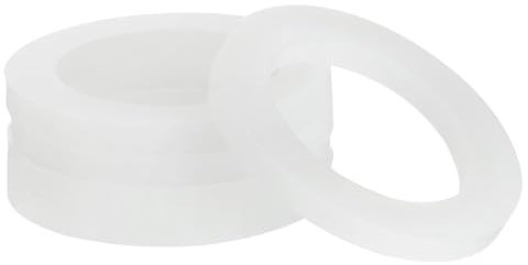 QUARKZMAN Silicone Joint, 30mm OD 20mm ID 3mm Largeur VMQ Sceau Anneaux Rondelle pour Pomme Douche Eau Tuyau Robinet Plomberie Canalisation, Blanc 10Pcs