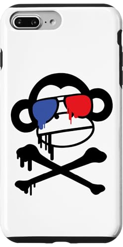 Hülle für iPhone 7 Plus/8 Plus 3D Brillen Affe