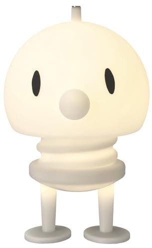 Hoptimist Lampe Soft LED Lampe, Nachttischlampe Touch, Kabellose Lampe Tisch, Aufladbare & Dimmbar, Dänischem Design, 15 x 15 x 23 cm, XL, Weiß