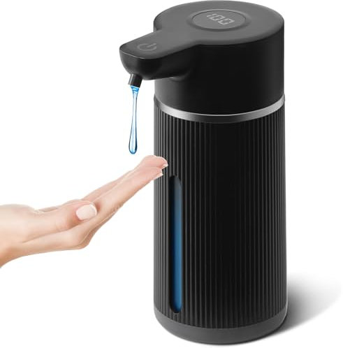 GMISUN Seifenspender Automatisch, 420ml Elektrischer Seifenspender mit Sensor Infrarot, Seifenspender Automatisch Wandmontage mit USB Wiederaufladbar, IPX6 Wasserdicht für Bad Toilette Küche