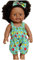 Comebachome Schwarze Babypuppen, 12 Zoll Amerikaner Afrikaner realistischer Babypuppen mit Kleid, beweglicher Gelenk und lockiger Haar