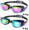 FullLove Schwimmbrille Kinder, 2 Stück Schwimmbrille mit Silikon-Nasenbrücke, Anti-Beschlag UV-Schutz Klare Sicht Wasserdicht, für Kinder im Alter von 3-12 Jahren für Jungen Mädchen