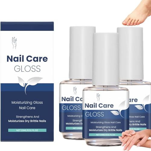Hyaluronic Acid Nail Care,Hyaluronsäure Nagelpflege,Nagelverstärker gegen Brüchigkeit,Intensive Feuchtigkeitsreparatur für Männer & Frauen für Brüchige Fingernägel Nagelpflegeprodukte mit Pinsel (3pc)