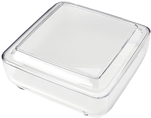 Guzzini, Cloche À Fromage Carrée Gocce, 25,5 x 25,5 x h11,5 cm Taille Unique Transparent