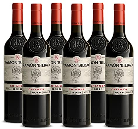 Ramón Bilbao Crianza - Vino tinto D.O. La Rioja, 100% Tempranillo - Estuche 6 botellas X 750ml