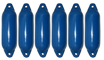 Majoni 6er-Set Star 45 Rammschutz blau 70 x 24 cm