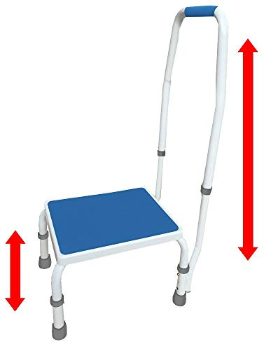 Step Stool with Handle for Elderly, Bed Step Stools for Seniors WithHandles