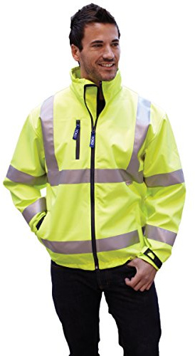 Yoko: Hi-Vis Softshell Jacket HVK09, Größe:4XL;Farbe:Hi-Vis Yellow