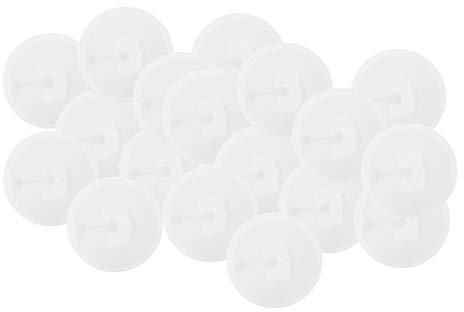 NFC Sticker NTAG215, NFC Aufkleber, 30 mm, rund, weiß, PET, kompatibel mit Amiibo, iPhone iOS Kurzbefehle & HomeKit, Android Apps, 480 Byte nutzbarer Speicher (NDEF)