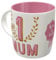Nostalgic-Art Retro Kaffeebecher, 330 ml, Number 1 Mum – Geschenk-Idee für Mama, Keramik-Tasse für Kaffee, Vintage Design mit Spruch