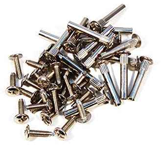 Lot de 50 vis de raccordement pour meubles - En acier M4