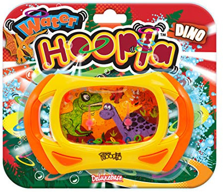 Wasser Hoopla - Dinosaurier von Deluxebase. Jurassisches Retro Wasserhandspiel. Ringwurf Arkade Handspiel für Kinder und Erwachsene