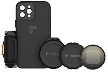 Speedo PolarPro LiteChaser - iPhone 12 Pro - Kit VND - Funda Protectora - Asa Correspondiente - Filtro ND Variable - Tapa de Lente - Compatible con Objetivos Moment Serie M - MagSafe