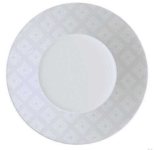 Calicot Grey 18pc Opal Glass Dinner Set Dinnerware Tableware Modern (6 Dessert Plates)