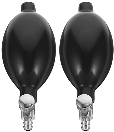 Sphygmomanometer Bulb Blutdruck Birne Ersatz 2 Stücke Manuall Nflationsblutdruck Latexbirne mit Entlüftungsventil für Rettungsdienst Arzt Praxis Blutdruckmessgerät Zubehör