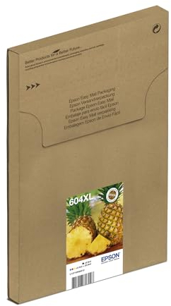 Epson Orginal 604XL Tinte Ananas Multipack 4-farbig XL, XP-2200 XP-2205 XP-3200 XP-4205 WF2910DWF WF2930DWF WF2950DWF, EasyMail, ReadyPrint Flex-Tintentarife