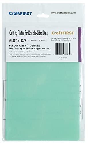 CraftFIRST Cutting Plates for Double Sided Dies Die Cutting Machine Accessary 5.8 x 8.7
