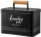 PERFNIQUE Laundry Pods Container, Farmhouse Laundry Pods Holder with Lid for Laundry Room Decor and Accessories, Metal Detergent Pods Container for Laundry Room Organization and Storage (Black, Pods)