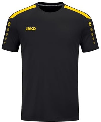 JAKO Herren Trikot Power (Kurzarm), Schwarz/Citro, M