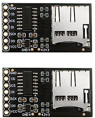 Treedix 2pcs Level Shifting MicroSD Breakout Board with SPI Interface Onboard Level Conversion for Arduino UNO R3