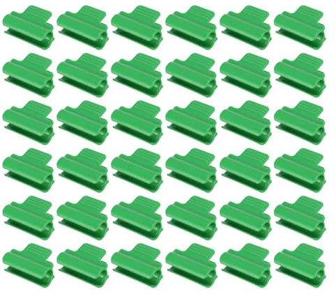 PATIKIL Gewächshaus Klammern 50 Pack Garten Folie Reihe Abdeckung Klammern für 16mm Pfeife Gartenarbeit Reifen Pflanze Abdeckung Unterstützung Netz Tunnel Schatten Tuch Grün