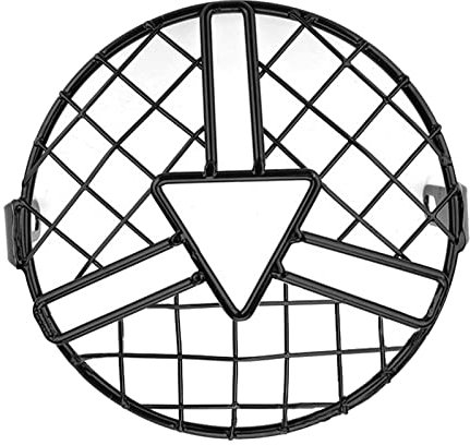 Dickly Protezione Della Griglia Del Faro Del Motociclo Da 6,5 Pollici per Cafe Racer, Centro del triangolo