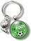 Porte-clés foot « J'peux pas, j'ai foot » avec cabochon et breloque ballon de football – cadeau idéal pour footballer - création