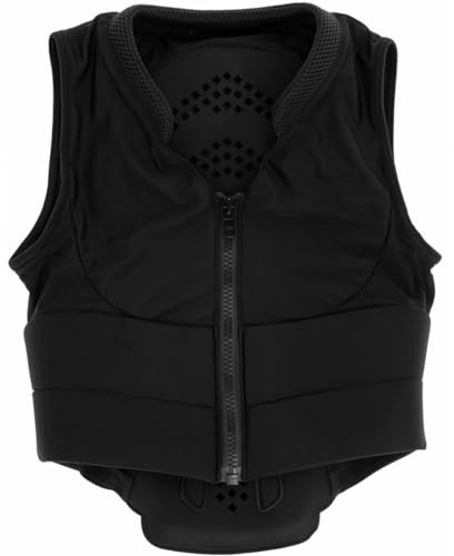 Covalliero Paraschiena BackPro3, Gilet da equitazione, L, nero, Nylon, Poliestere, Schiuma, Adulto, Traspirante, con fettuccia