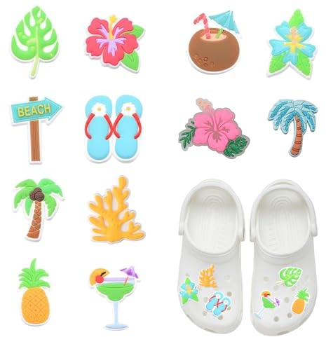 Schuh Charms, Crocs Anstecker für Kinder, PVC Shoe Charms Stecker Sticker, Charm für Kinder, Clogs, Armband Kleinkinder Mädchen und Jungen, Pins Schuhanstecker (12PCS Multi#A)