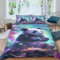 Ruiqieor Bettwäsche 135x200cm,Panda Motiv Bettwäsche Set,100% Mikrofaser,1 Bettbezug und 2 Kissenbezug 80x80 cm,3D -Digitaldruck Bunter Malstil Tier（#7）