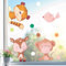 Sunnywall Fensterbild Fensterdeko Tiger Rehkid Affe Vogel Fensteraufkleber statisch selbstklebend beidseitiger Druck Aufkleber Fenstersticker WIEDERVERWENDBAR A4