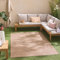 Nazar Tapis Salon Santorini, Interieur Exterieur, Moderne, Blanc, Beige, Gris, Noir, Turquoise, Jaune, Rose, Motif Relief, Poils Court et Doux (986 Beige, 160x230 cm)