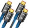 SNOWKIDS HDMI 2.1 Kabel 5Meter 2 Stück, 10K 8K HDMI Kabel 48Gbps Highspeed 8K@60Hz Ultra HD HDMI Kabel 4K@120Hz HDR 10, HDCP 2.2&2.3, RTX 3080 eARC Kompatibel mit PS-5 TV X-Box Projektor