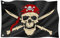 Drapeau pirate / 60 x 40 cm / 23,6 x 15,7 pouces / résistant aux intempéries avec œillets / extérieur et intérieur / drapeau pour mât de drapeau / 100 % polyester (pirate 4 (taille S))