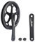 WEEROCK Prowheel E Bike/Bike Kurbelgarnitur 1 Stück/Single 52T Kettenblatt Kurbelgarnitur mit Aluminiumlegierung Doppelkettenabdeckung 170 mm Arm für Singlespeed und 6/7/8 Geschwindigkeiten