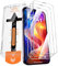 QUESPLE [3 Pièces] Verre Trempé pour iPhone 14 Pro, Haute Qualité Couverture Complète, Dureté 9H, Sans Bulles, Film Protection écran, Avec Kit d’Installation Facile