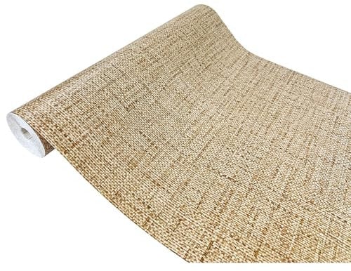 DecoMeister Vinilo Adhesivo Para Cocina Pared Muebles Papel Autoadhesivo Para Encimera Armario Mesa Lámina Decorativa Para Hogar Película Para Forrar En Rollo 45 x 100 cm Patrón Yute