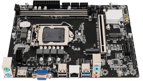 Dual DDR4 Desktop Motherboard Supports LGA1200 GEN 10 CPU, PCIe 3.0 X16 Slot, HD Multimedia Interface for Home, Office, Gaming with Gigabit LAN, VGA,