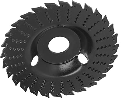 5-Zoll-Holzschnitzscheibe, 28 Zähne, Schneidrad für Holzbearbeitung, Winkelschleifer, Formwerkzeug, Polieren, Gravieren mit Starkem Körper und Geringem Gewicht, Sehr Praktisch,