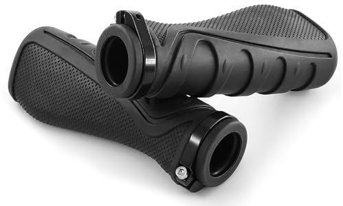MAJOYLIFE Fahrradgriffe 22mm,Fahrradgriff Ergonomisch,Lenkergriffe Fahrrad für MTB,BMX,Roller,Rennrad(Schwarz-A)