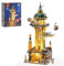 FUNWHOLE Steampunk Observatorium Turm Beleuchtung Bauklötze Set - 2744 Teile Viktorianisches Mechanisches Modulares Bauwerk für Erwachsene und Steampunk-Liebhaber
