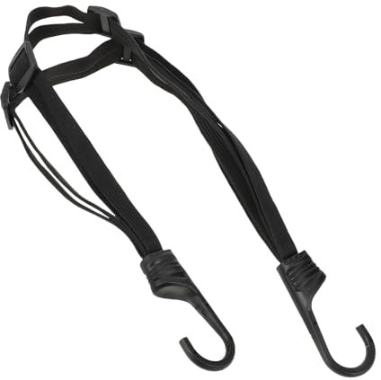 GRIRIW Elastic Rope Binding Rope Motorcycle Helmet Luggage Elastic Strap Hooks Heavy Duty for Helmet Luggage Secure Tie down