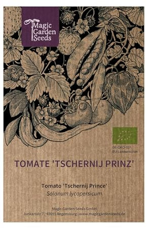 Tomate 'Tschernij Prinz' (Solanum lycopersicum) ca. 10 Biosamen | alte Sorte | dunkelrote Fleischtomate