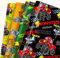 MORAINJAY 12 Bögen Monster Truck Geschenkpapier, Monster Truck Geburtstag Geschenkpapier für Jungen, Offroad Auto Party Gift Wrap, Racing Truck Geburtstagsdekorationen für Kinder, 68 x 50 cm