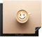KitchenYeah© Herdabdeckplatte 60x52 cm Induktion Schutzmatte Küche Herdabdeckung Ceranfeld Induktionsmatte Cerankochfeld Abdeckung Kaffee - Milchschaum - Lächeln - Beige