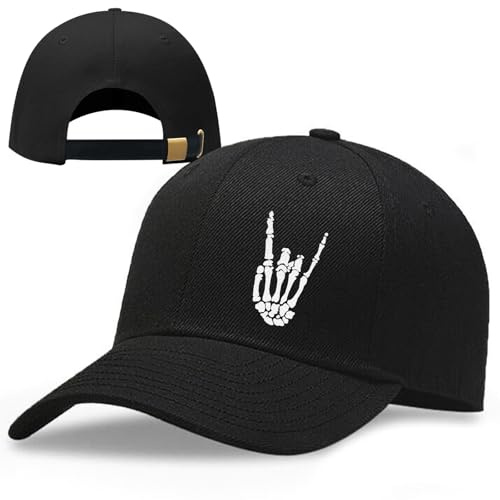 Baseballkappe mit Jesus-Kreuz, für Herren, einfarbig, schwarz, Snapback-Hüte für Damen, religiöser christlicher Glaube, Laufmütze, Snapback, Rock Skull, 1