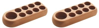 2 x Ständer für ätherische Öle, aus Holz, für Flaschen und Nägel